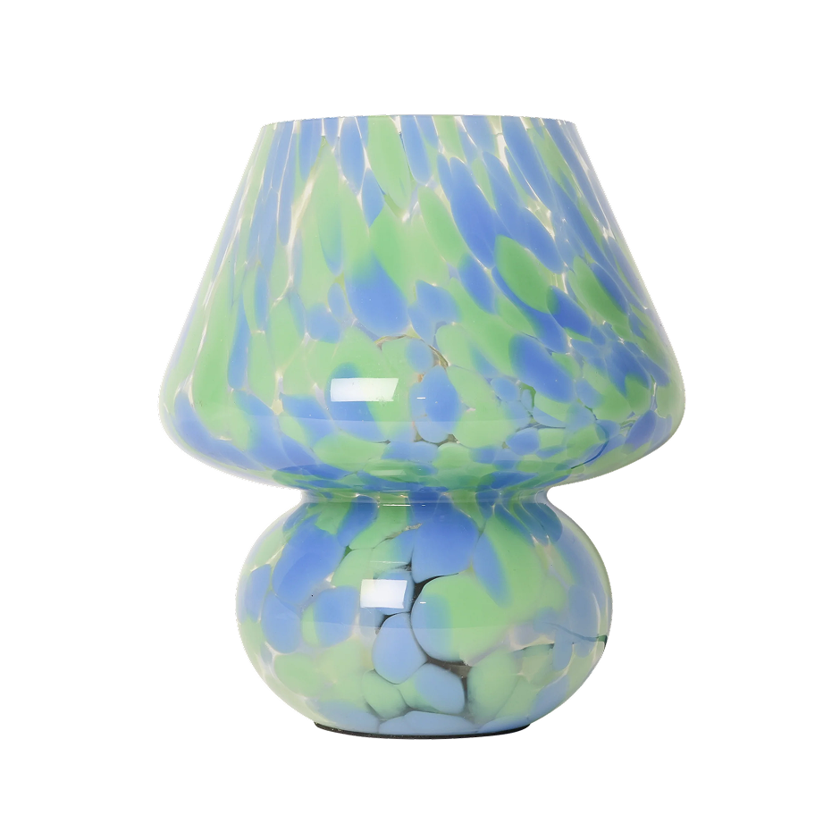 Lampe Joyful h. 24 cm - Bleu vert