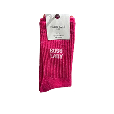 Chaussettes paillettes - Boss lady 36/40 Rose