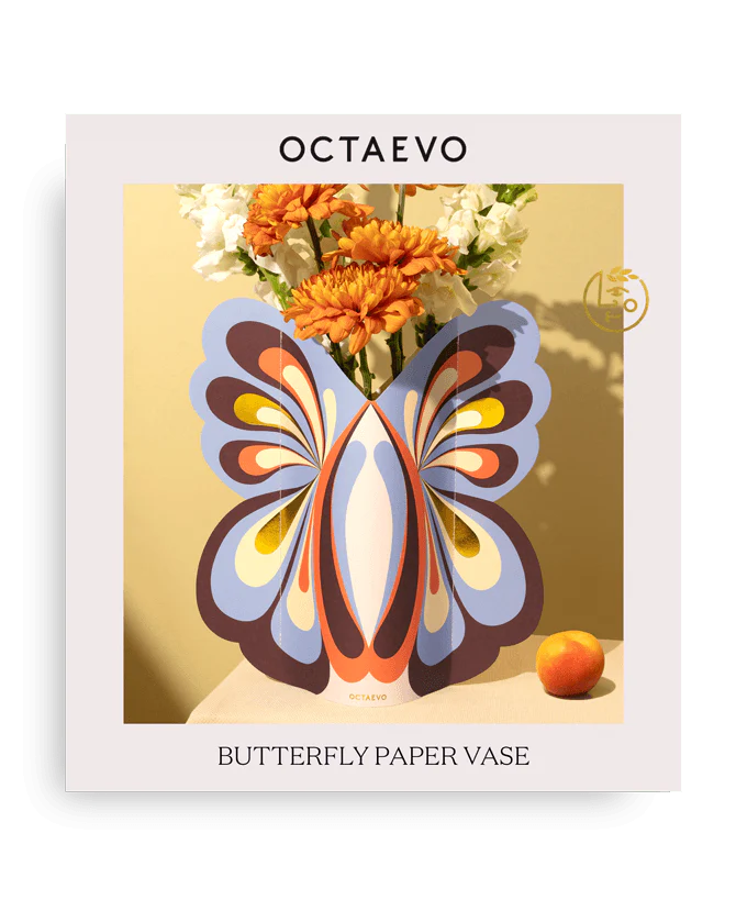 Vase déco papier - Butterfly