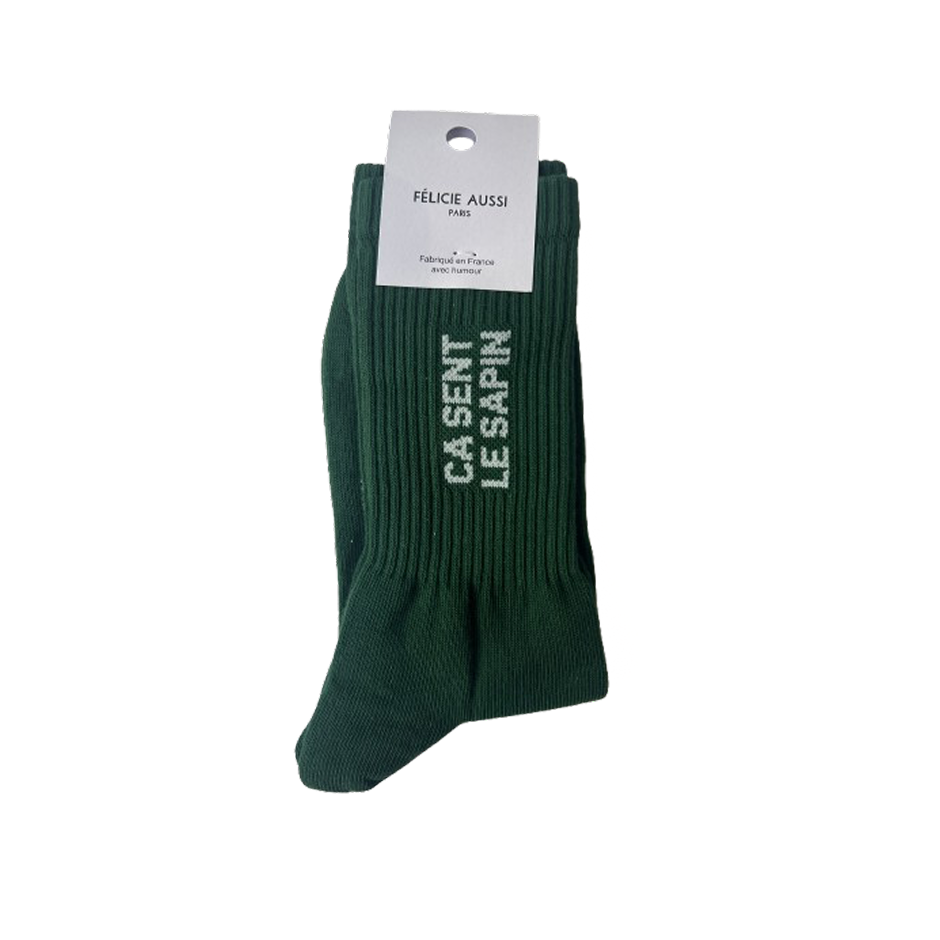 Chaussettes - Ca sent le sapin 36/40 Vert