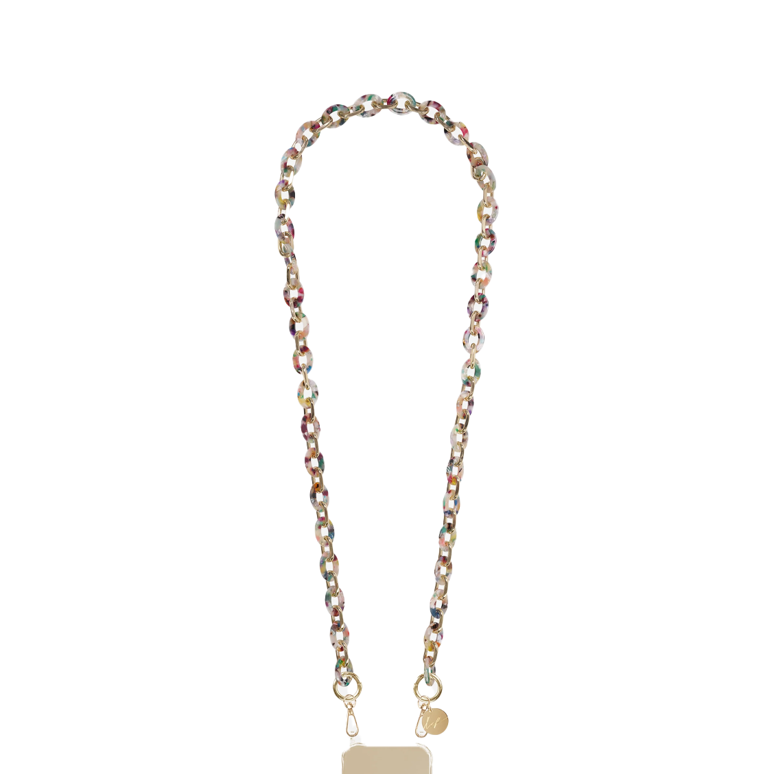 Chaîne de téléphone Cassy - Perles multicolores