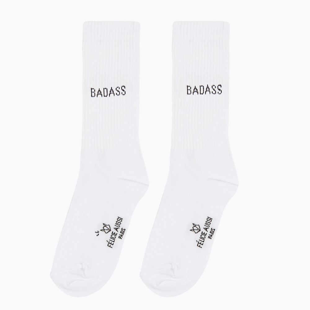 Chaussettes - Badass 36/40 Blanc