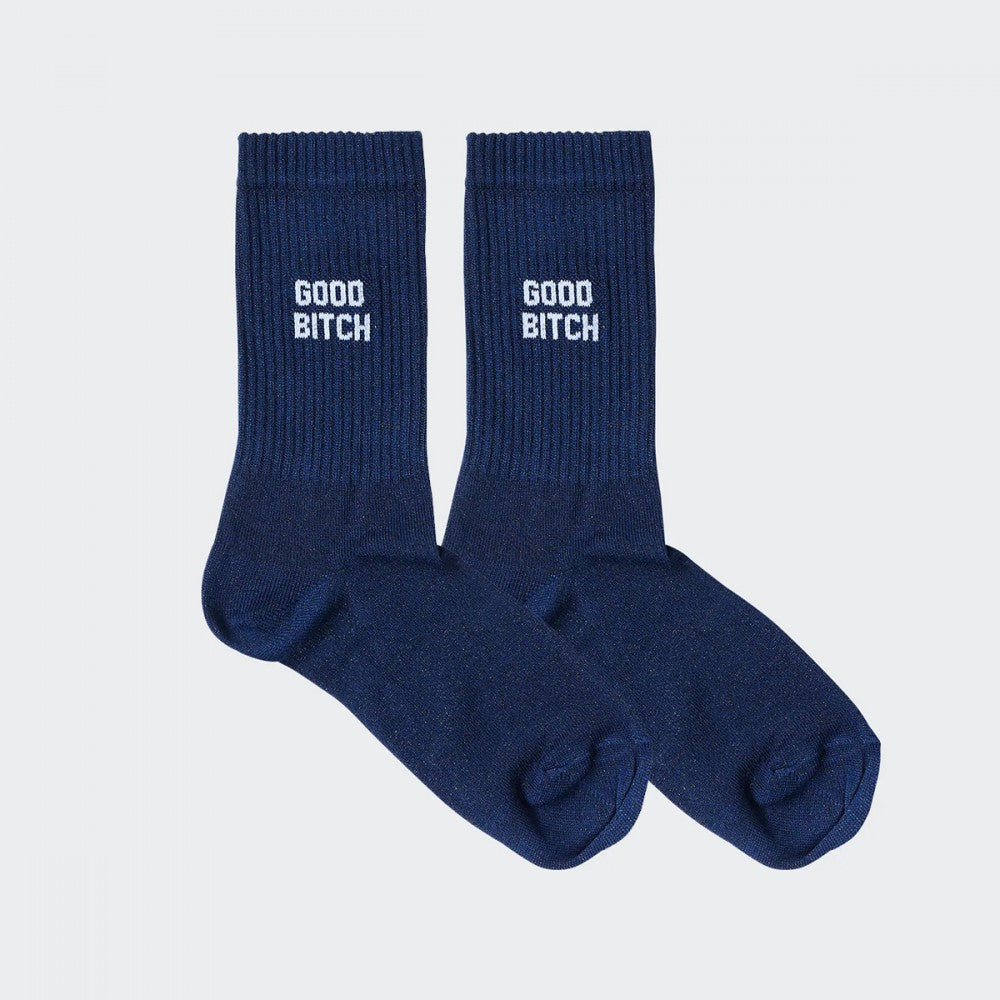 Chaussettes paillettes - Good bitch 36/40 Noir