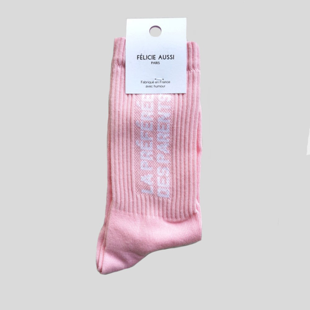 Chaussettes - La préférée des parents 36/40 rose