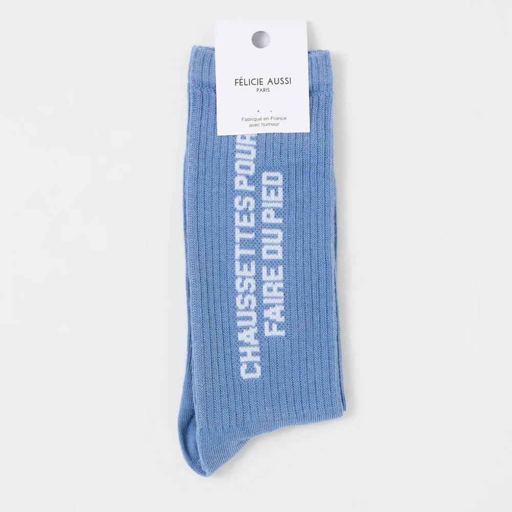 Chaussettes - Faire du pied 40/45 Bleu