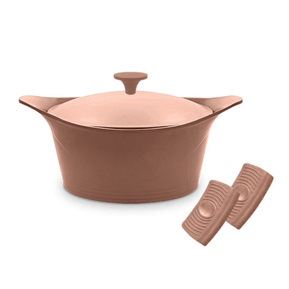 Cookut Cocotte ma jolie cocotte  ø 28 cm + Maniques - Guimauve