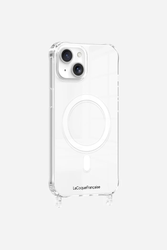 Coque anneaux transparente iPhone Magsafe