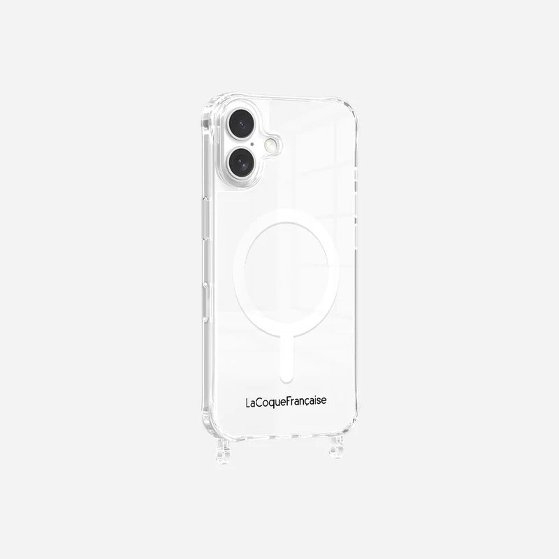 Coque anneaux transparente iPhone Magsafe