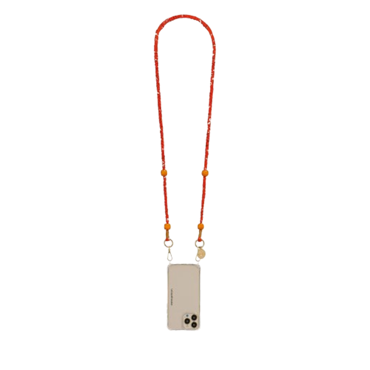 Chaîne de Téléphone Bandana et Perles Della - Orange