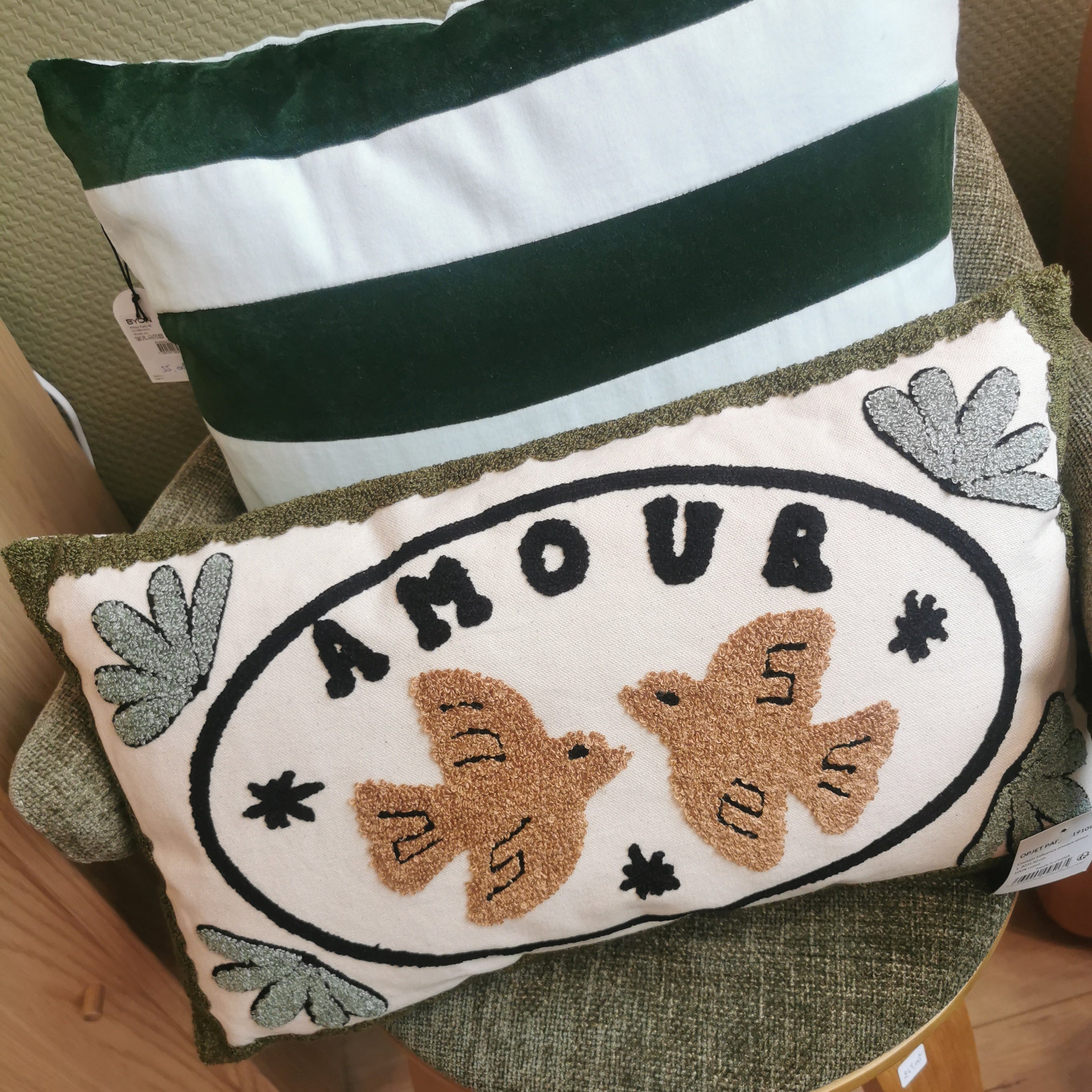 Coussin Influence - Oiseaux