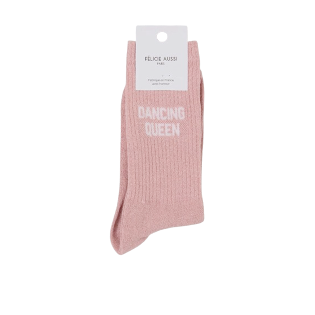 Chaussettes - Dancing queen 36/40 rose paillettes