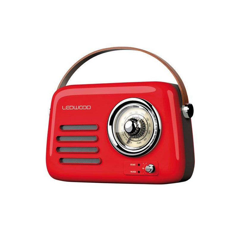 Enceinte Bluetooth + radio rétro portable