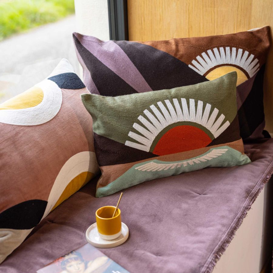 Coussin brodé - Eol