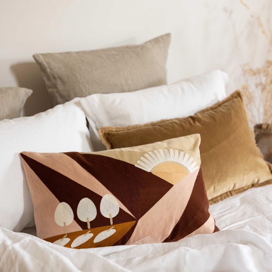 Coussin brodé - Eol