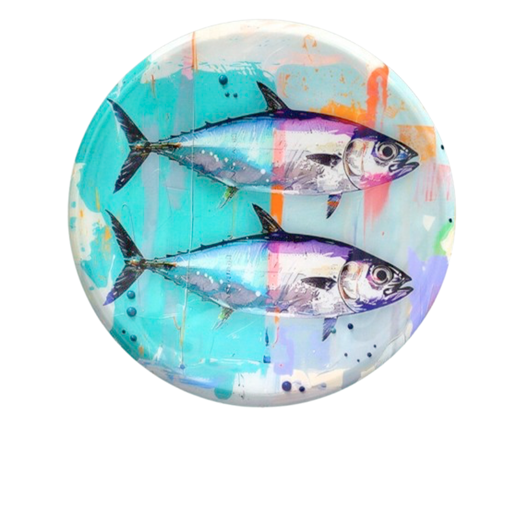 Plateau décoratif Ø 31 cm - Fishes