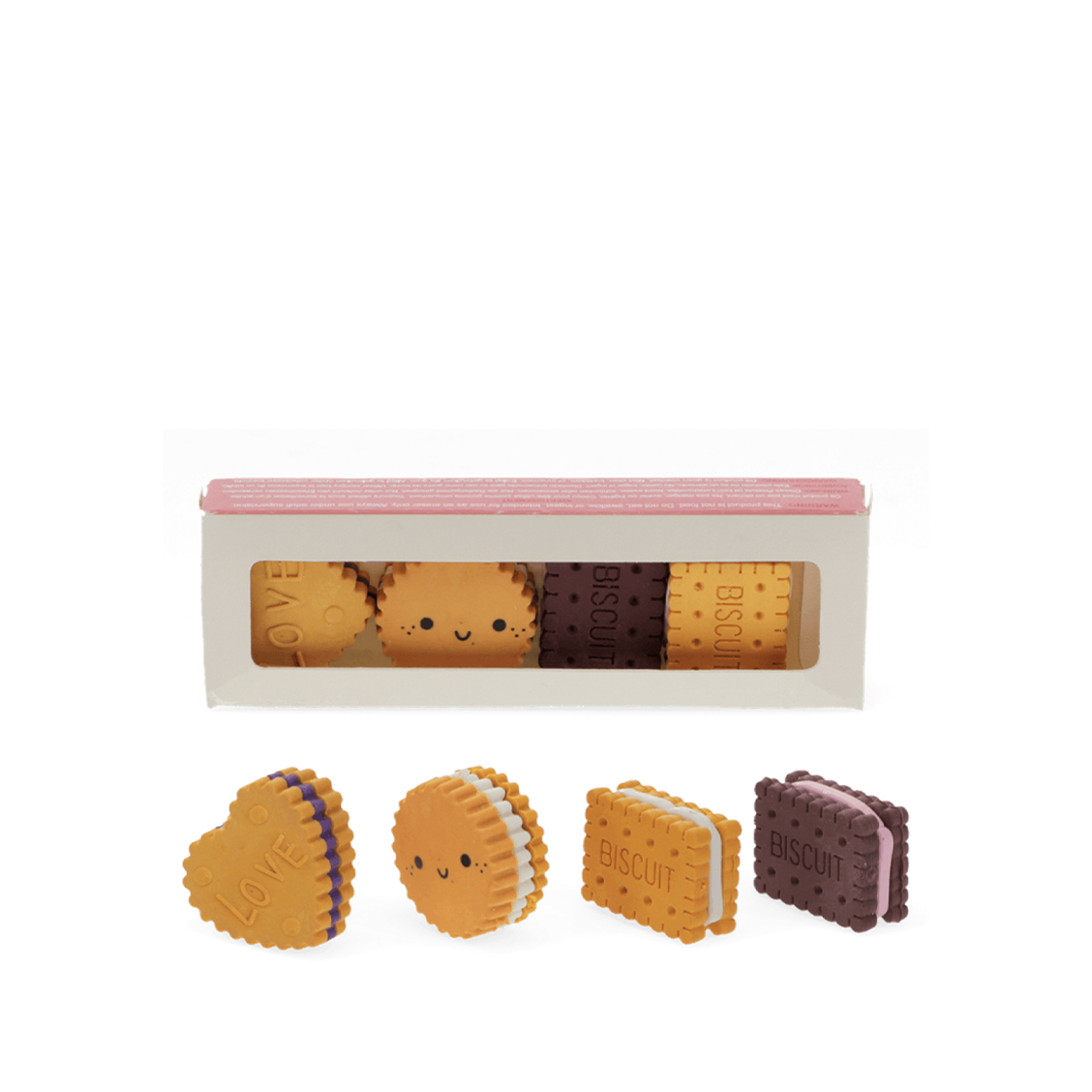 Gommes Biscuits - Set de 4