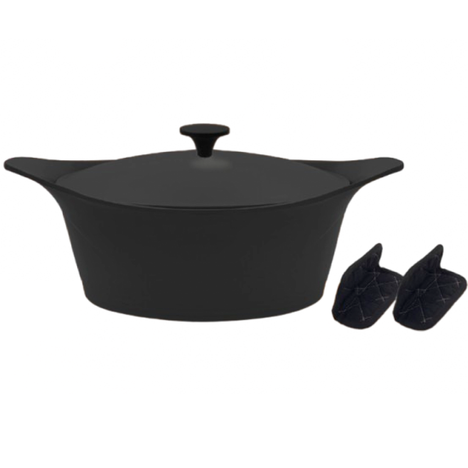 Cookut Cocotte ma jolie cocotte  ø 28 cm + Maniques - Graphite