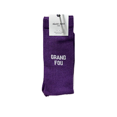 Chaussettes - Grand fou 40/45 violet