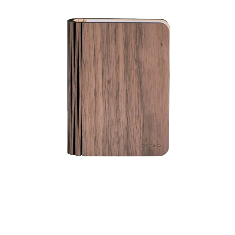 Livre Lumineux finition noyer - L 21.5 cm