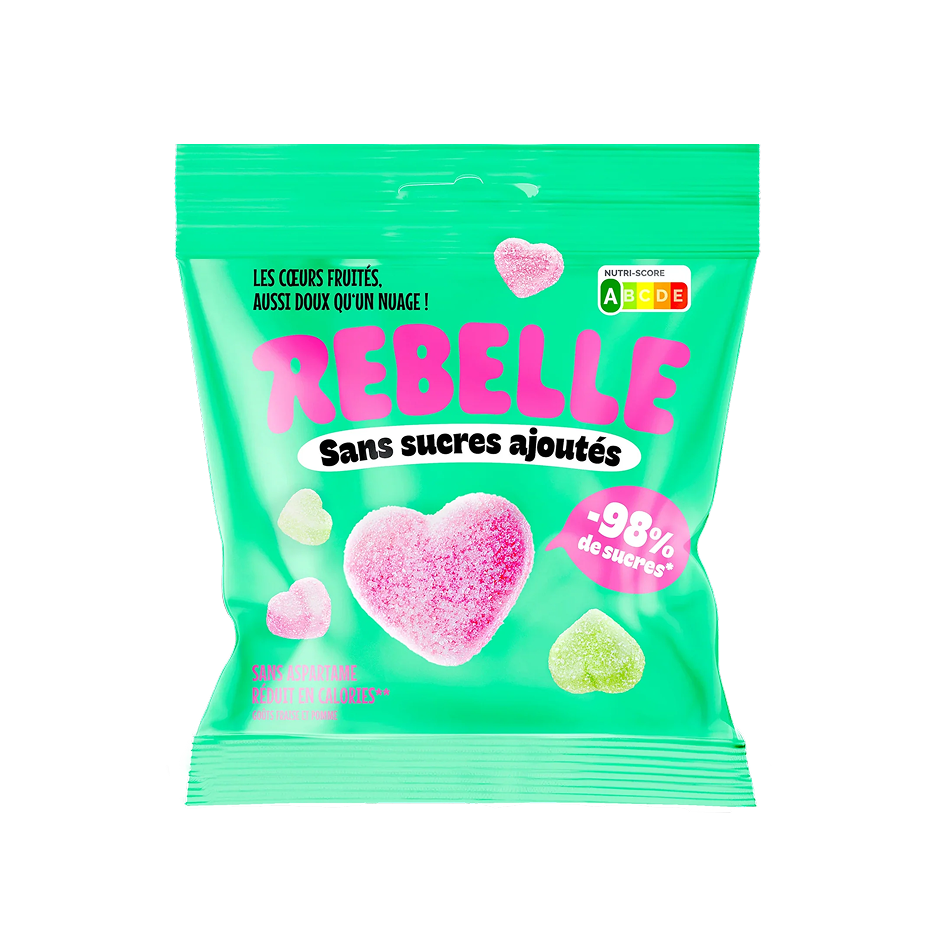 Bonbons cœurs Fluffy sans sucre
