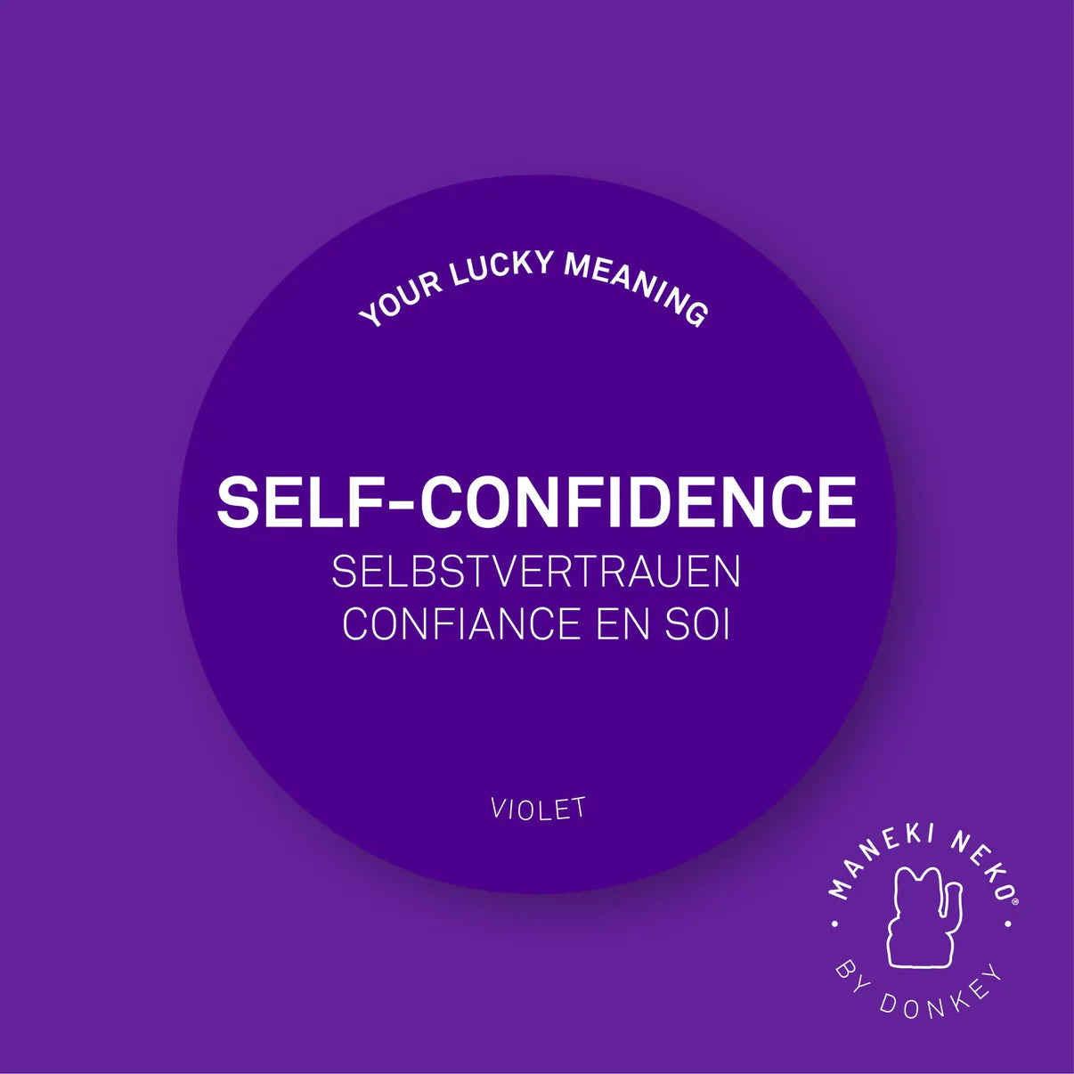 Lucky Cat - Violet