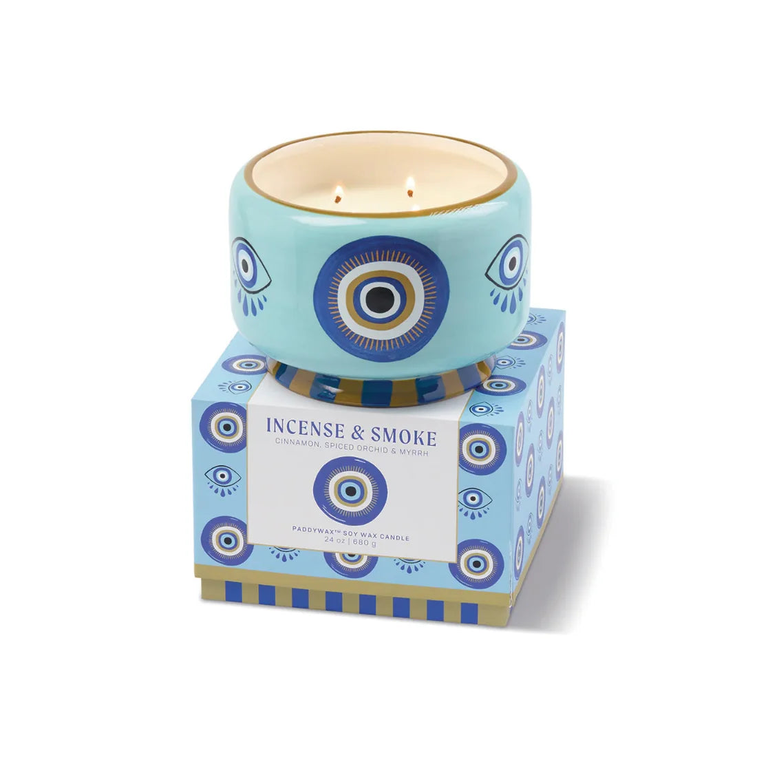 Bougie parfumée Adopo Eye XL - Encens & fumée