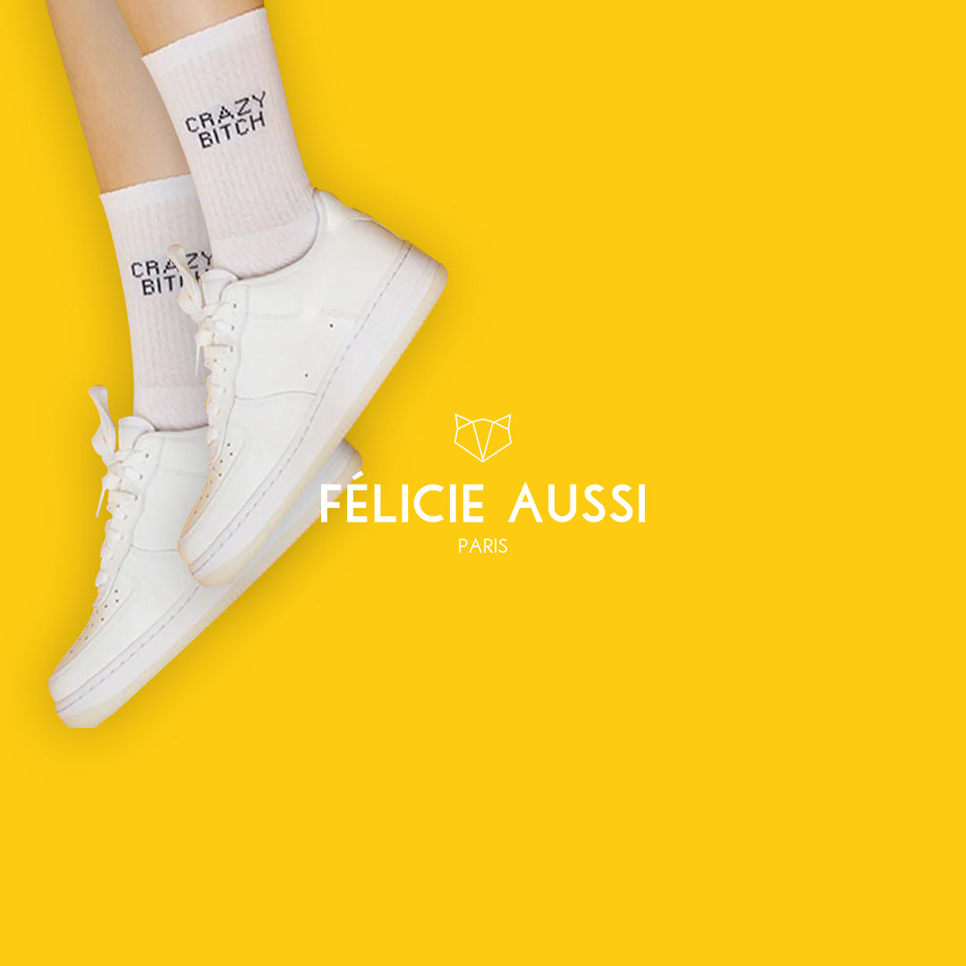 Chaussettes Felicie Aussi paillettes - Morue 36/40 Moutarde