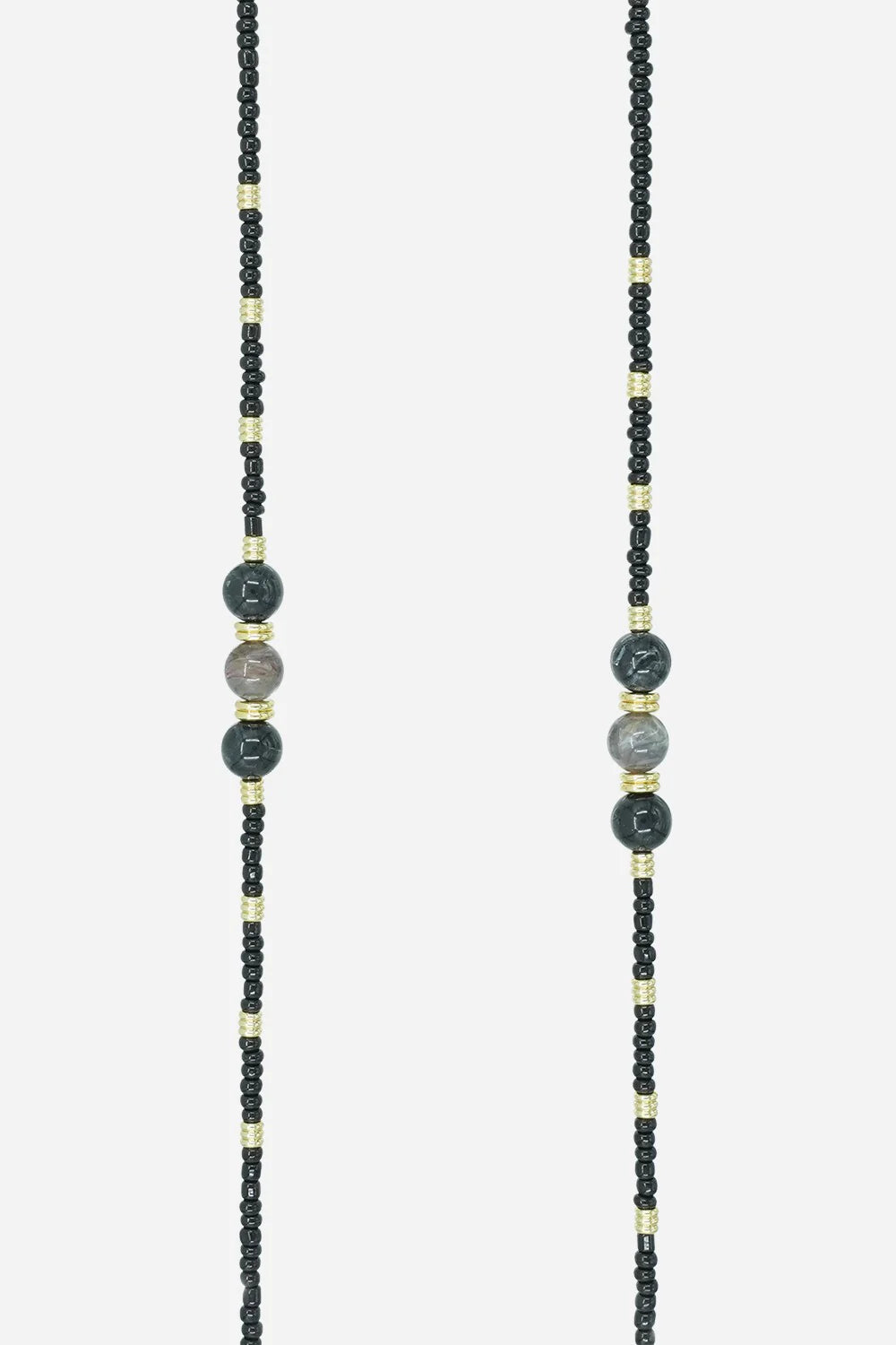Chaîne de téléphone Iris - Perles noires
