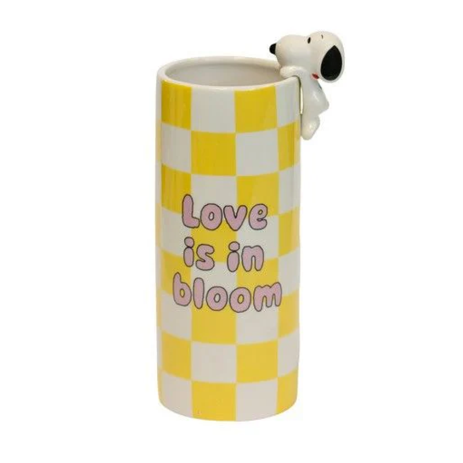 Vase Snoopy in Bloom - jaune