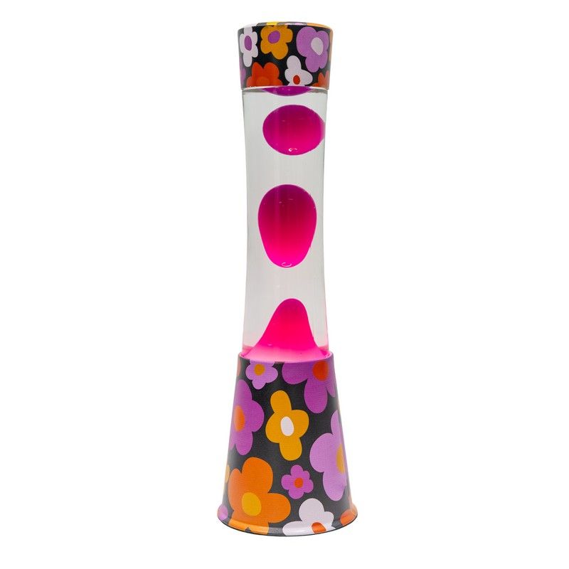 Lampe à lave H.40cm - flowers