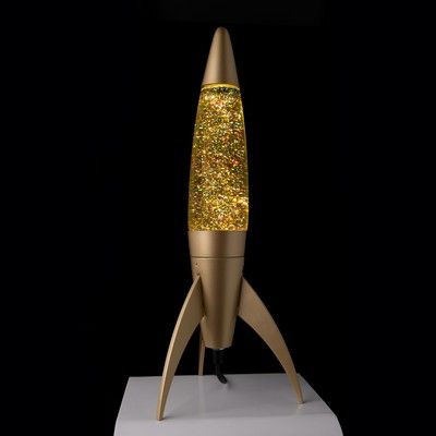 Lampe à lave - Rocket or paillettes