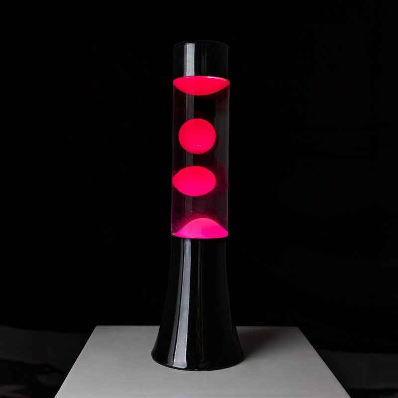Mini Lampe à lave H.31 cm - rose