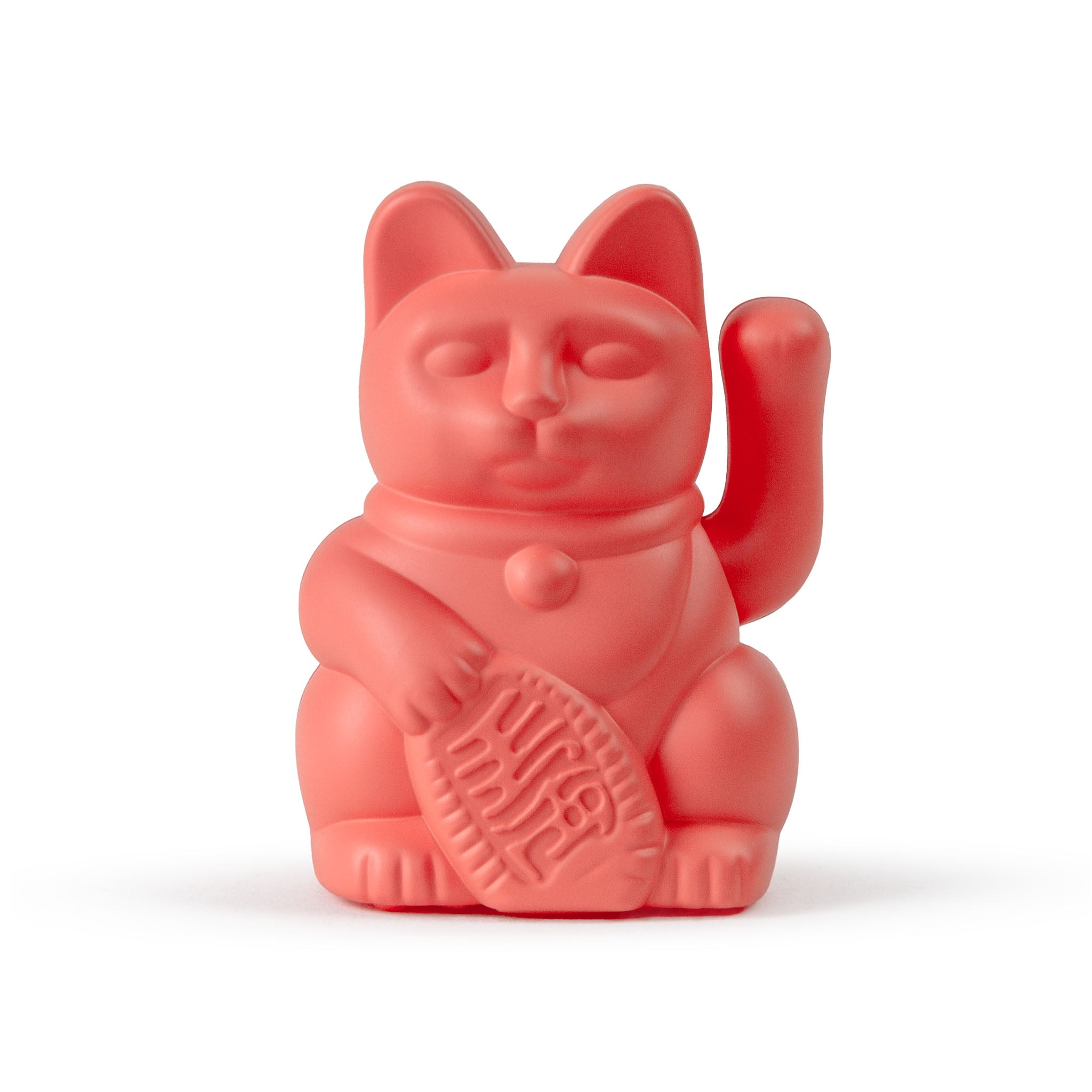 Lucky Cat solaire - néon orange