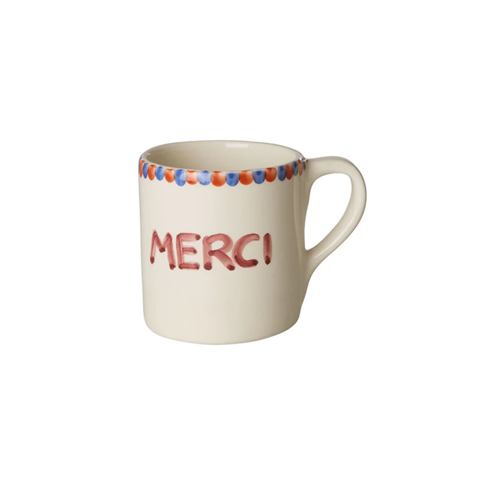 Mug céramique MERCI Ø 9.5 cm