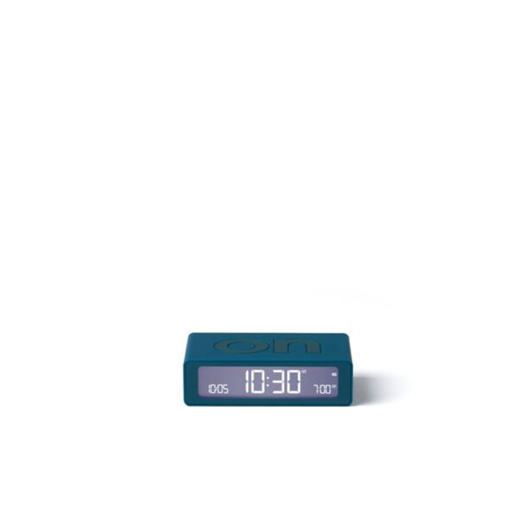 Réveil Flip mini Lexon - Bleu canard