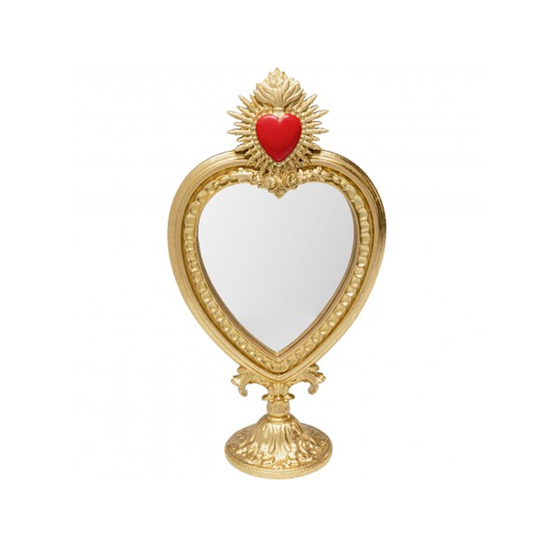 Miroir flaming heart H.31cm