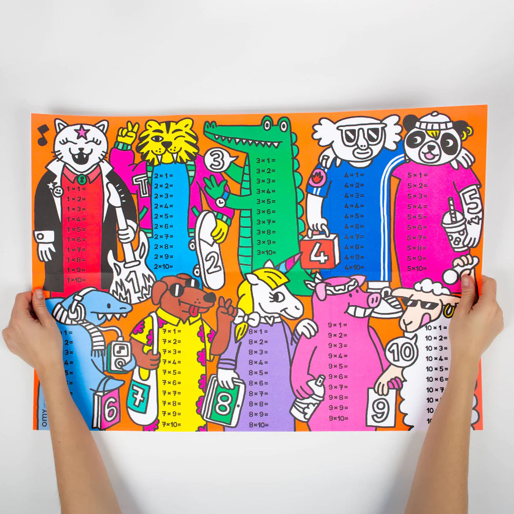 Poster OMY School - Multiplications