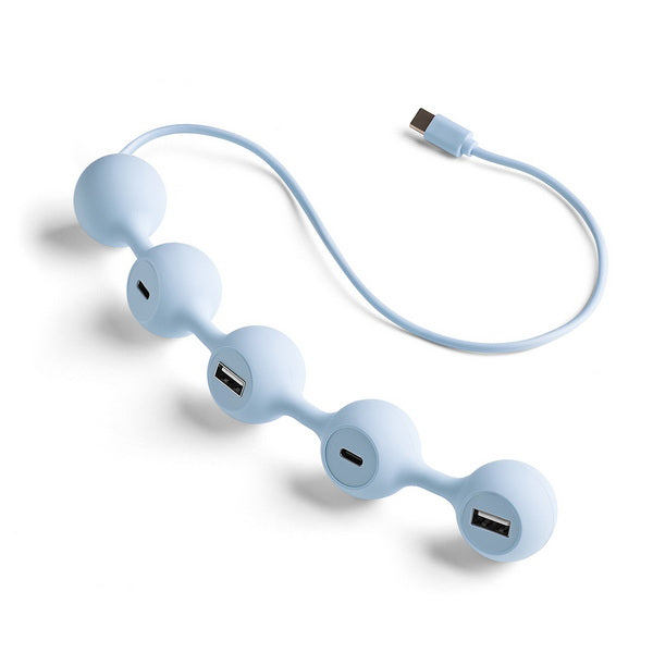 Hub-C Peas 4 ports - Bleu clair