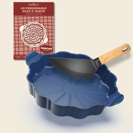 Le formidable plat à tarte avec couteau