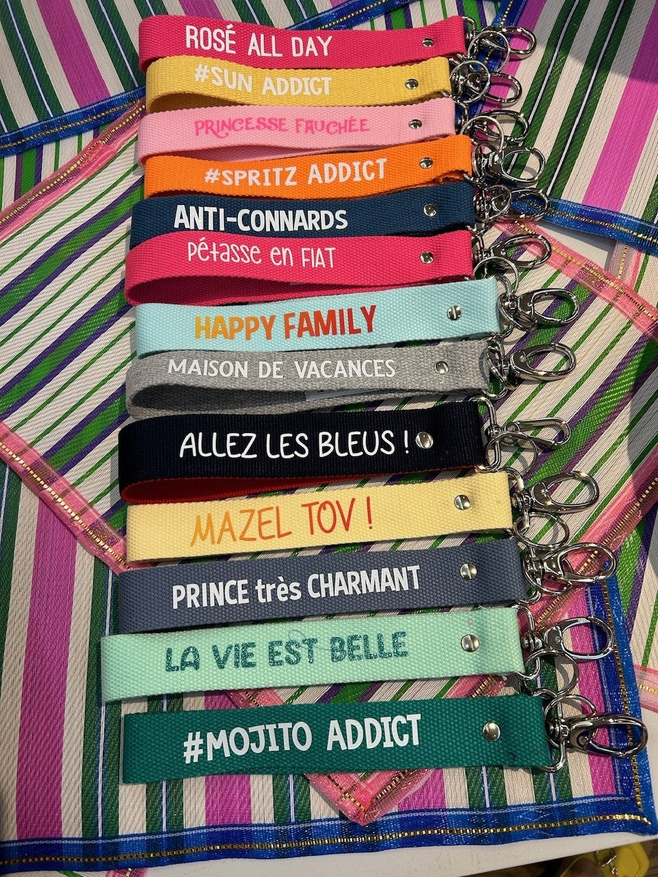 Porte-clés sangle - Message