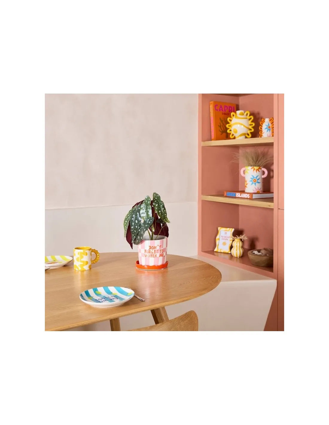Cache Pot Lior h.15 cm - Squares & stripes