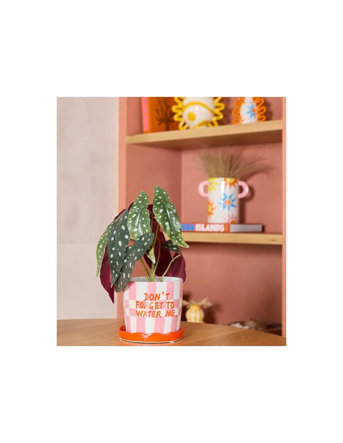Cache Pot Lior h.15 cm - Squares & stripes