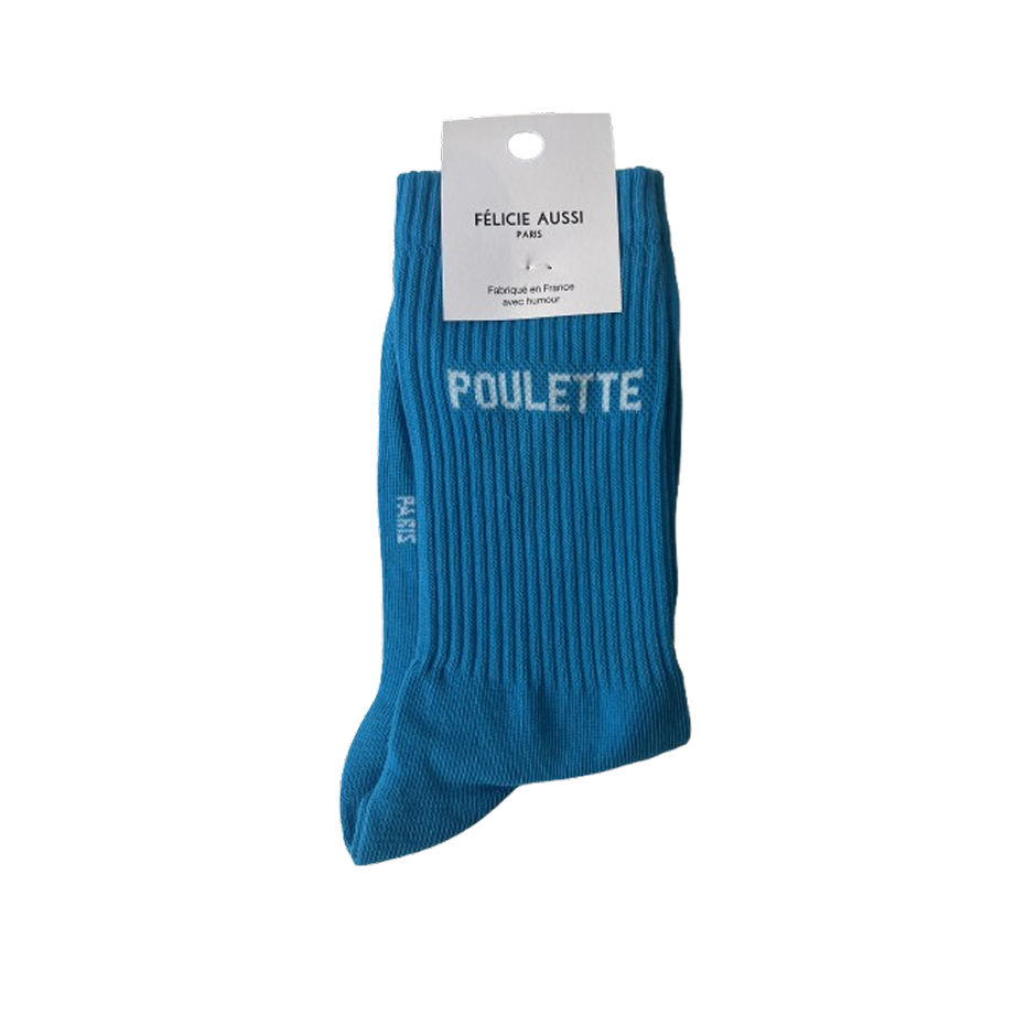 Chaussettes - Poulette 36/40 turquoise
