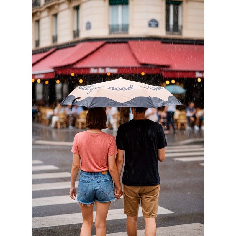 Parapluie double pliant - All you need is love
