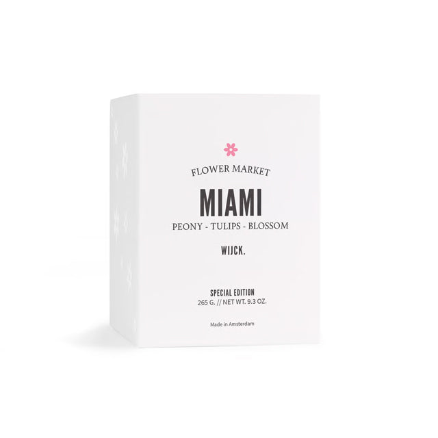 Bougie Parfumée Rose 265g - Miami