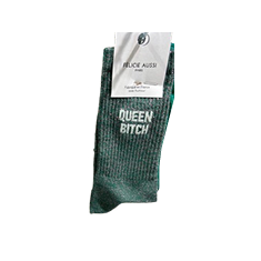Chaussettes paillettes - Queen bitch 36/40 vert
