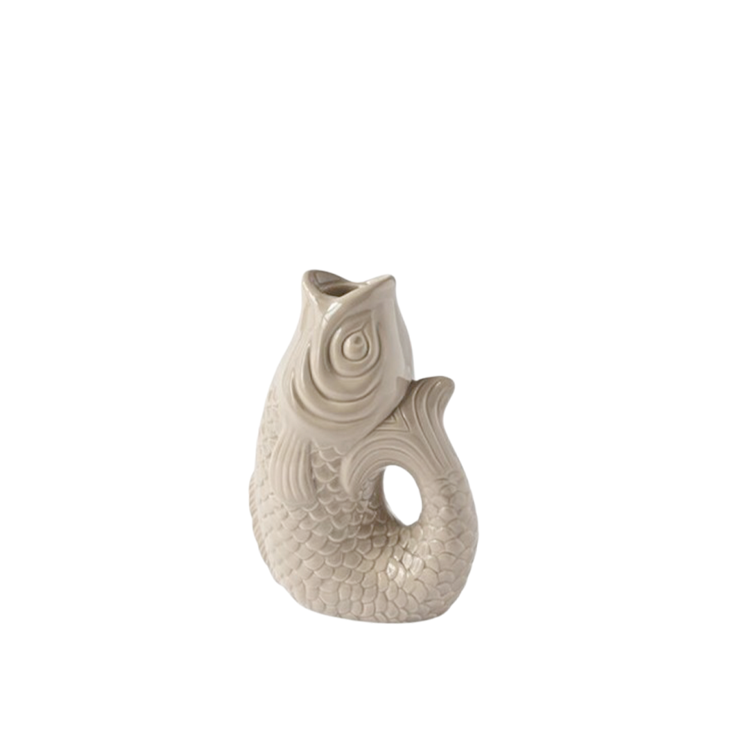 Bougeoir Monsieur Carafon H.16 cm - Sandstone