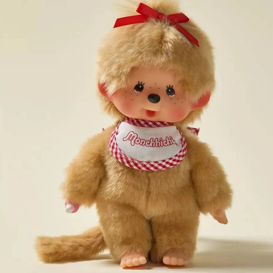 Peluche Monchhichi fille beige