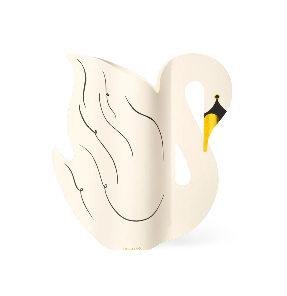Vase déco papier - Swan