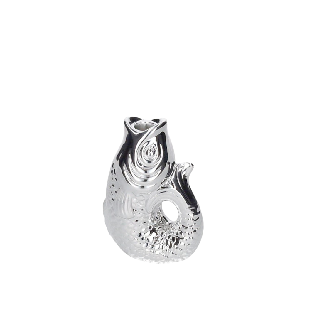 Bougeoir Monsieur Carafon H.16 cm - Silver